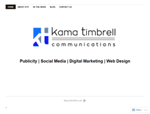 Tablet Screenshot of kamatimbrell.com